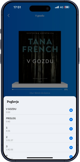 Posnetek zaslona trenutnega koraka na Android telefonu